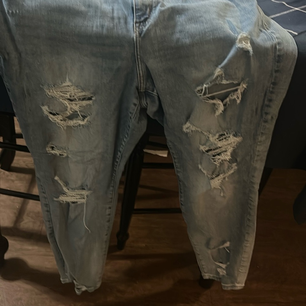 Lane Bryant distressed denim